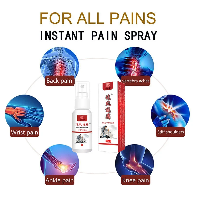 Quick Pain Relief Herbal Spray Lumbago Joints Foot Back Hand Pain Relief Spray Health Care Mist